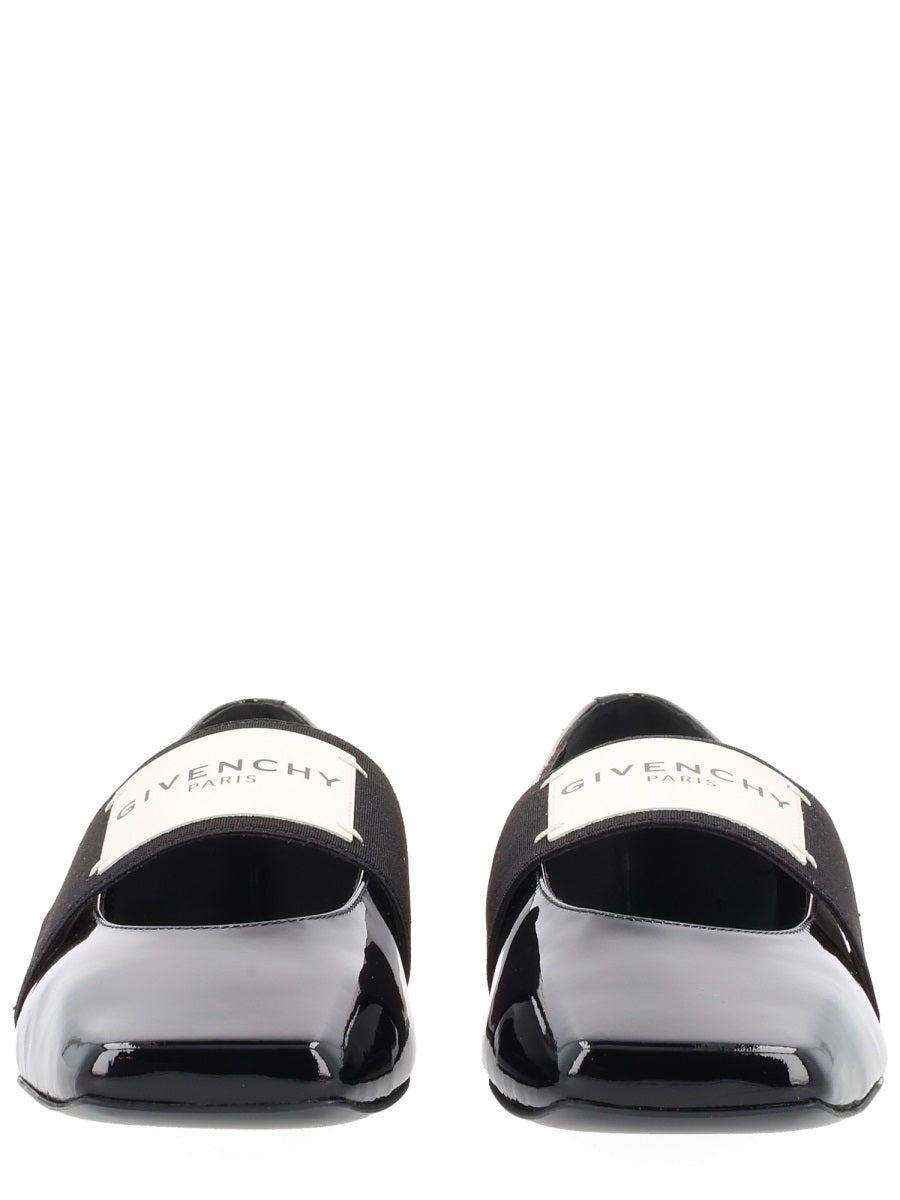 Sliced Square Dancer Black Calf Leather Shoe