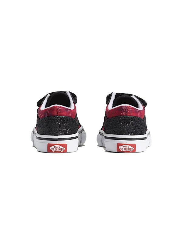 Sneakers Red Suede-Linen Trainers