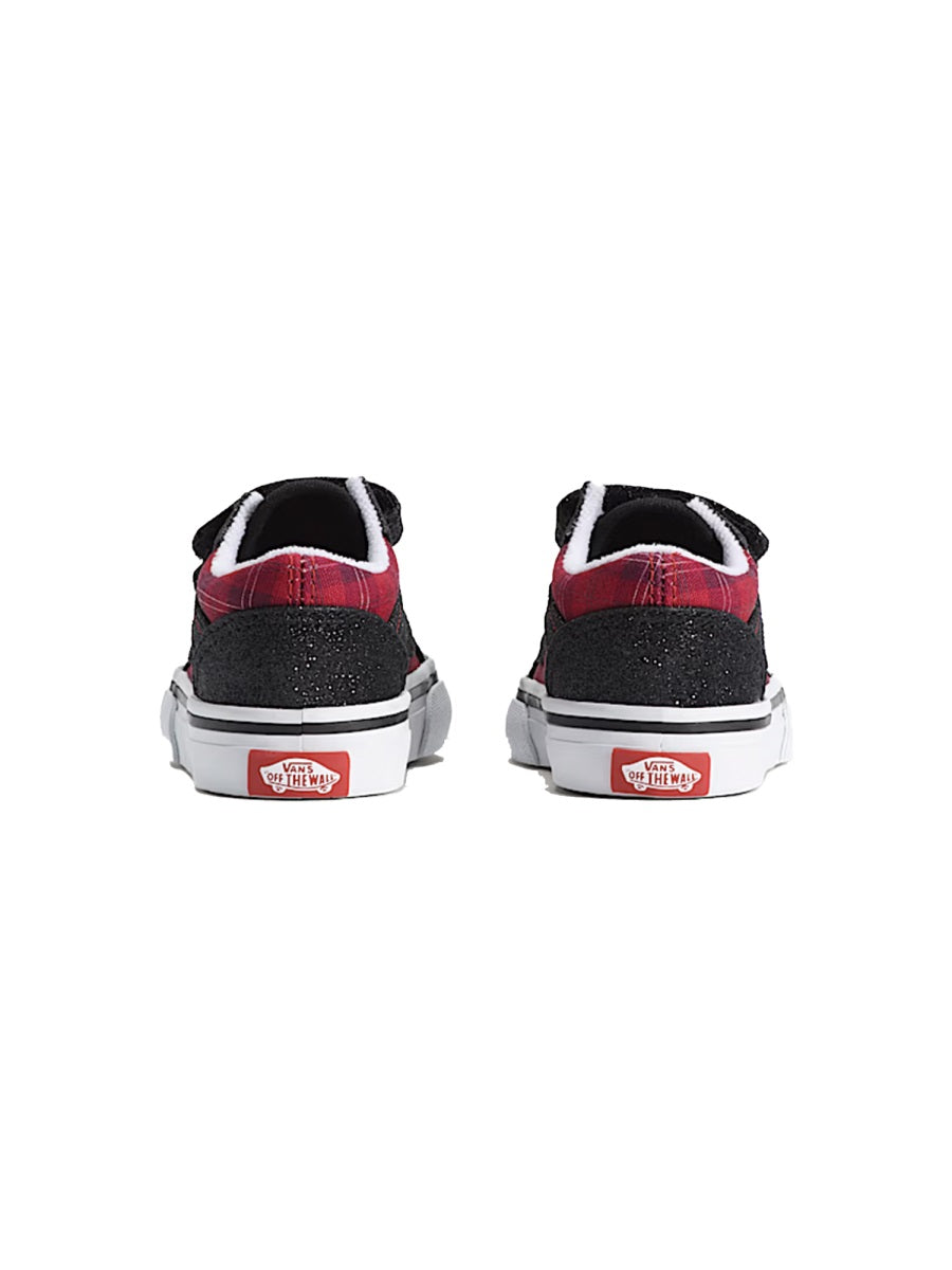 Sneakers Red Suede-Linen Trainers