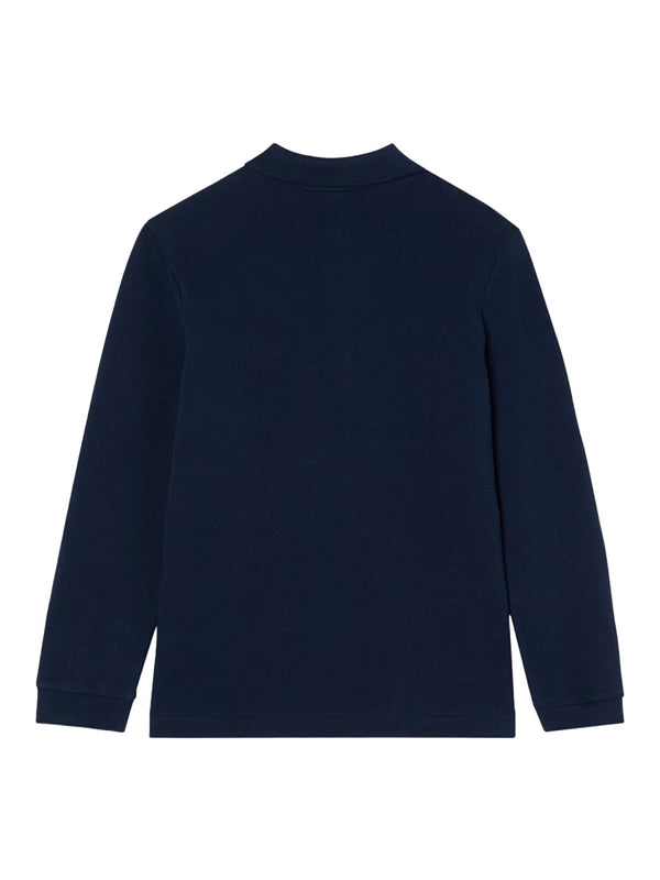Polo Shirt Blue Cotton