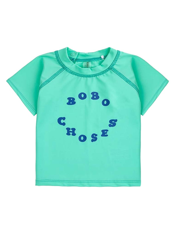 Swim T-Shirt Green Elastane Shorts