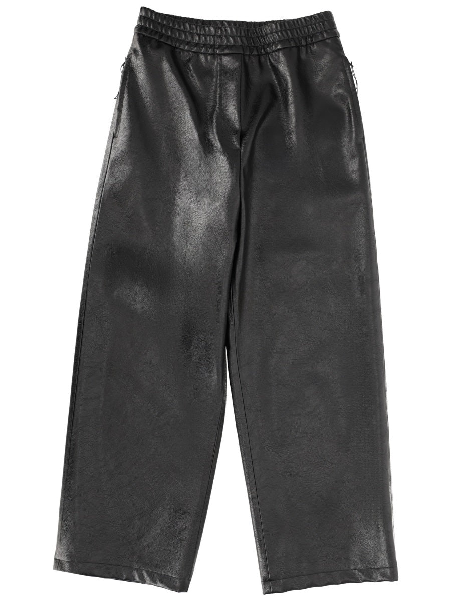 Jogger Pants Black Viscose Trousers
