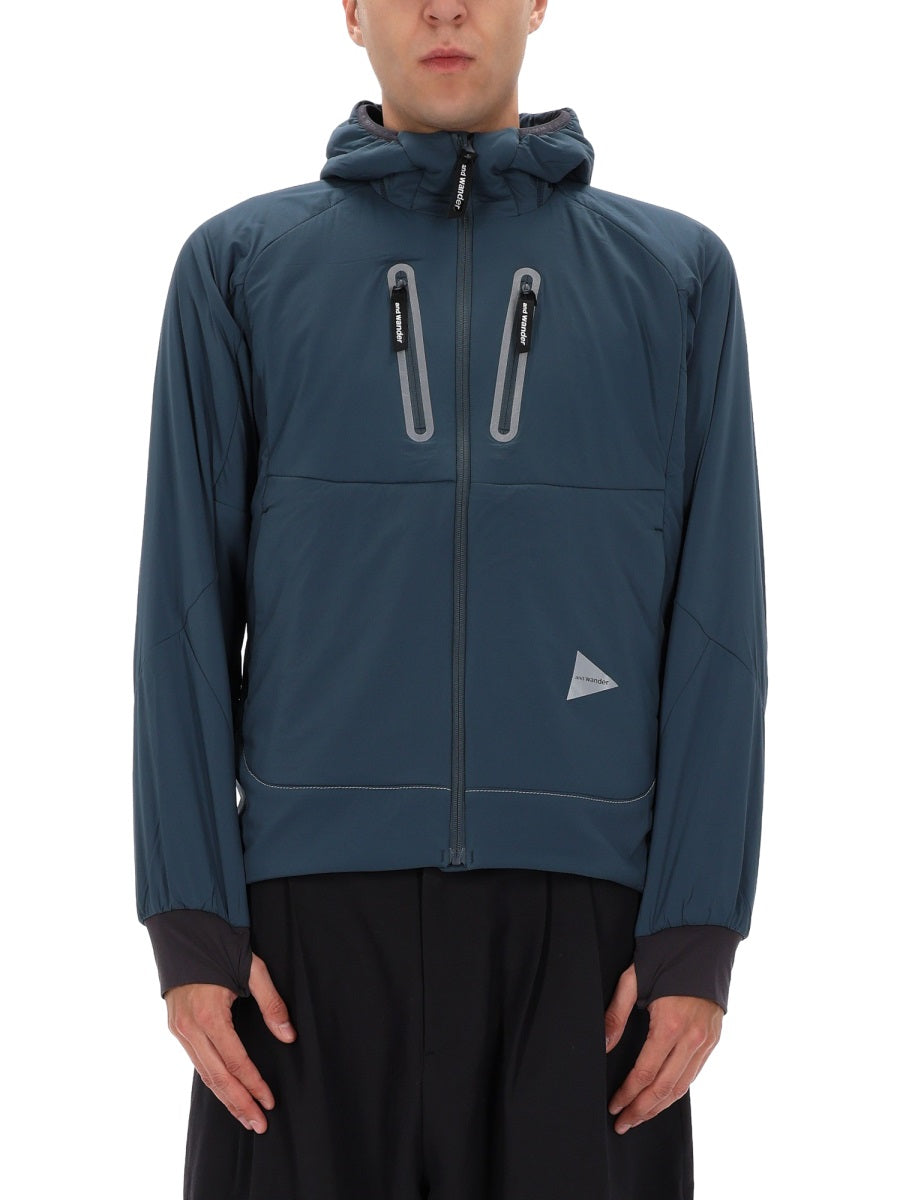 Alpha Air Jacket Blue Polyester