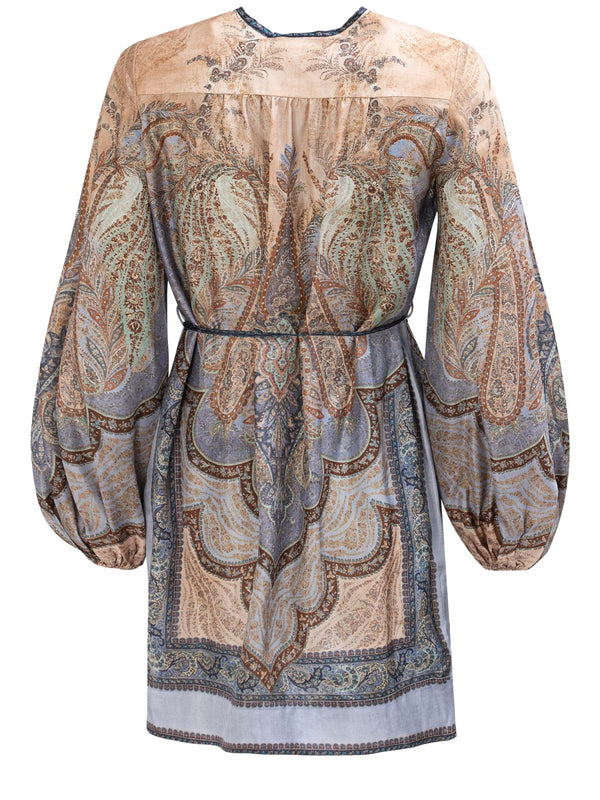 Multicolour Silk Tunic Dress