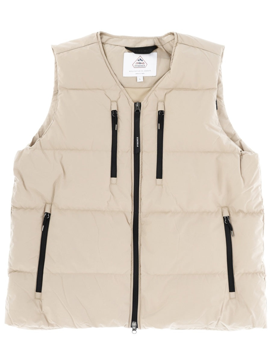 Solace Vest Beige Recycled Polyester Waistcoats & Gilets