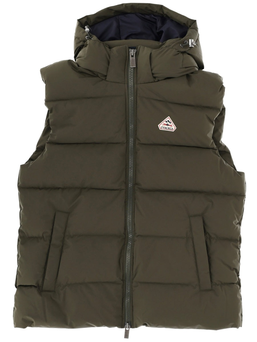 Spoutnic Vest Green Fabric Polyester Waistcoats & Gilets