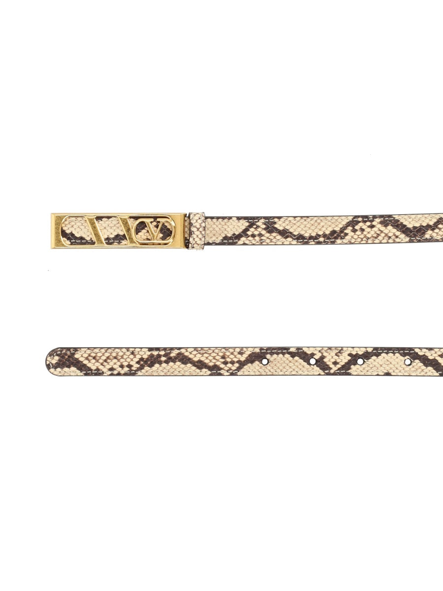 Vlogo Signature Belt Animalier Leather