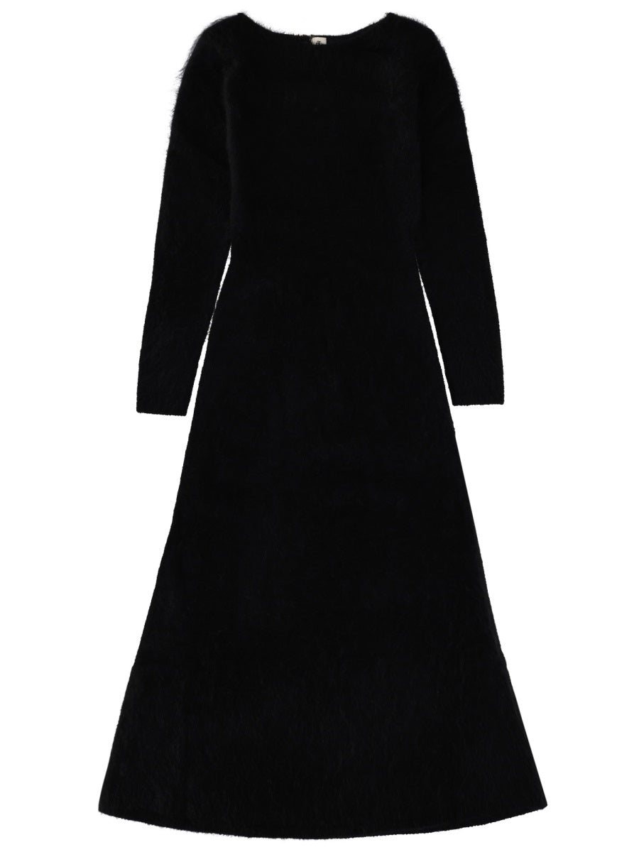 Long Dress Roma Black Mohair