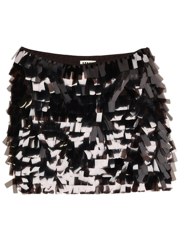 Brown Miniskirt Polyester Skirt
