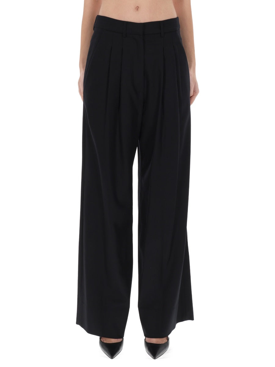 Frankie Pants Black Virgin Wool Trousers