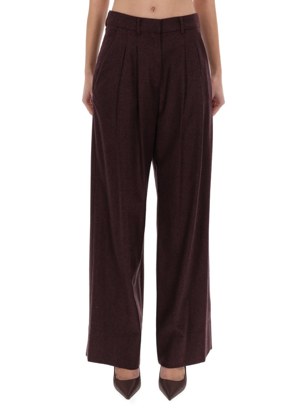 Frankie Pants Bordeaux Virgin Wool Trousers