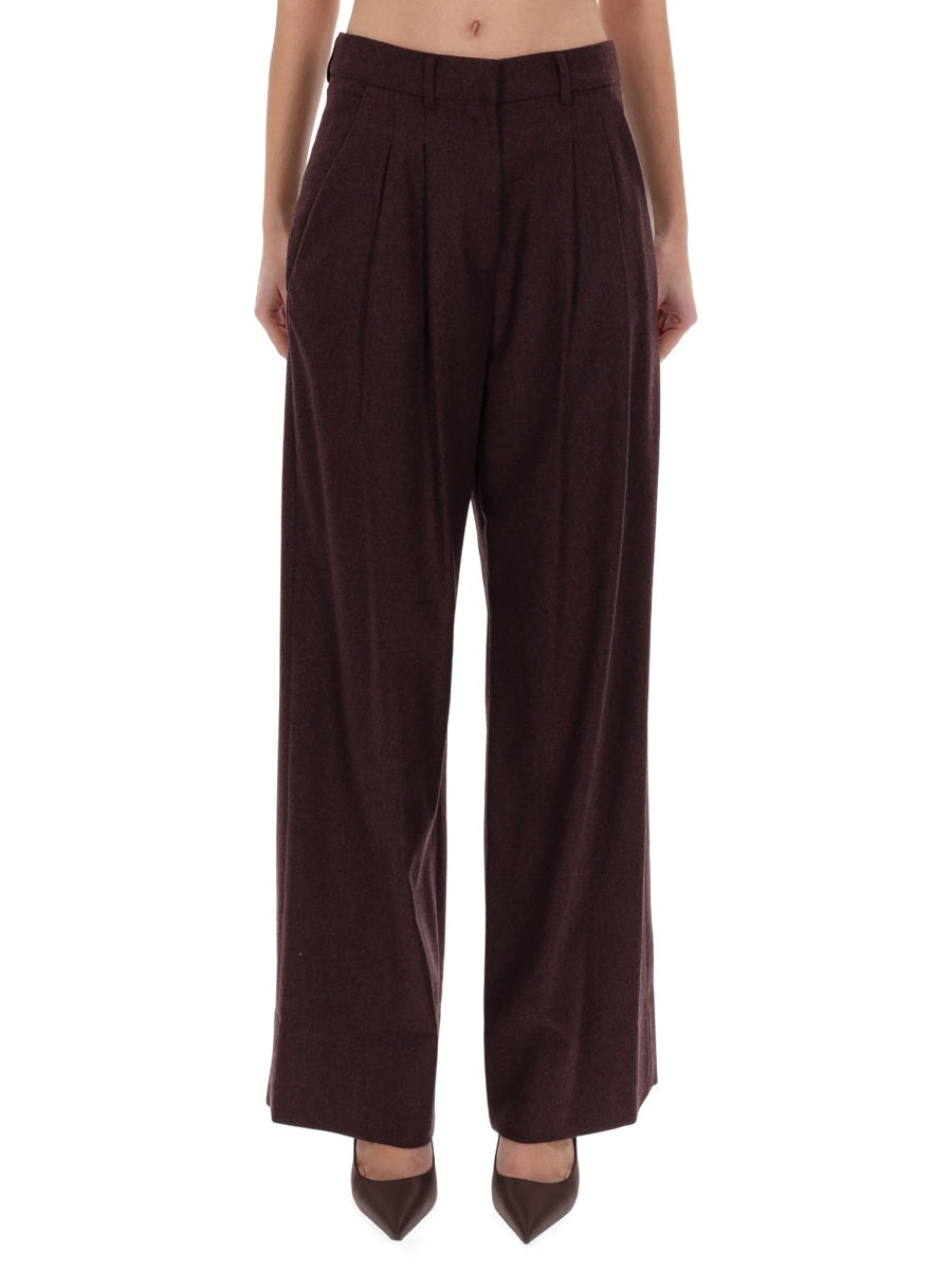 Frankie Pants Bordeaux Virgin Wool Trousers