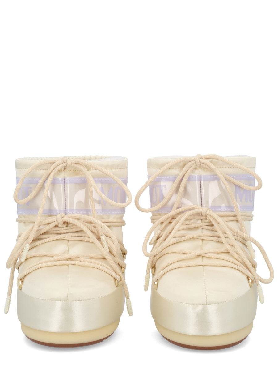 Icon Low Pearly Boots Ivory Polyester