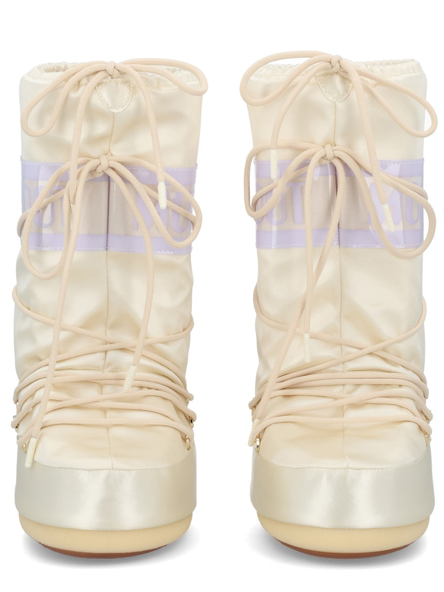 Icon Pearly Tall Boot Ivory Leather