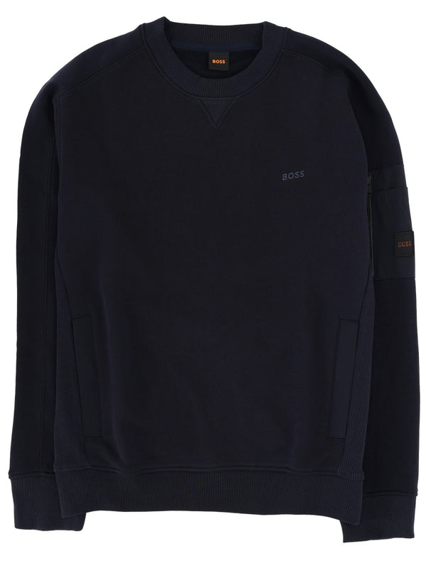 We-Mixed Sweatshirt Blue Cotton Sweatshirts