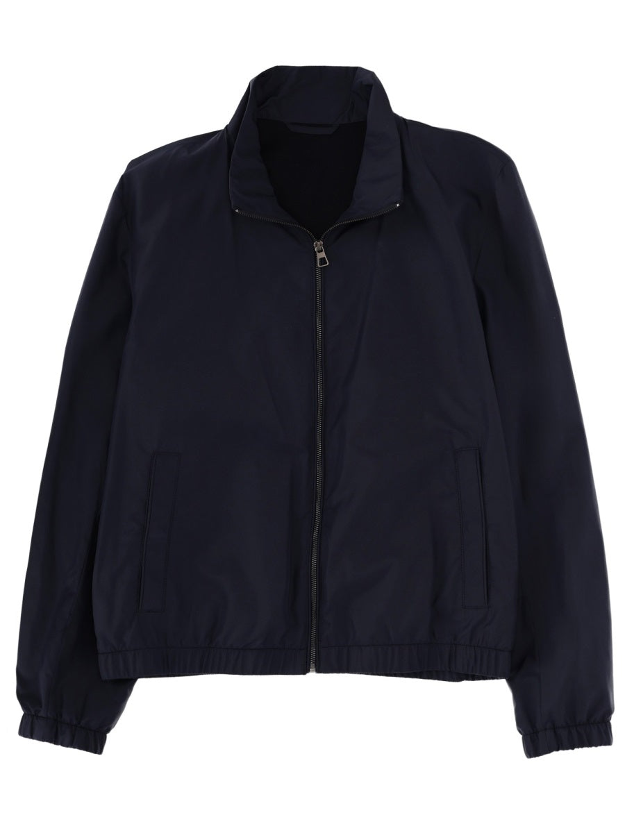 Blue Jacket With Zip Polyester