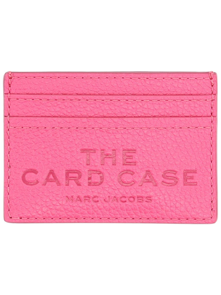 Fuchsia Card Case Cow Leather Wallets & Purses