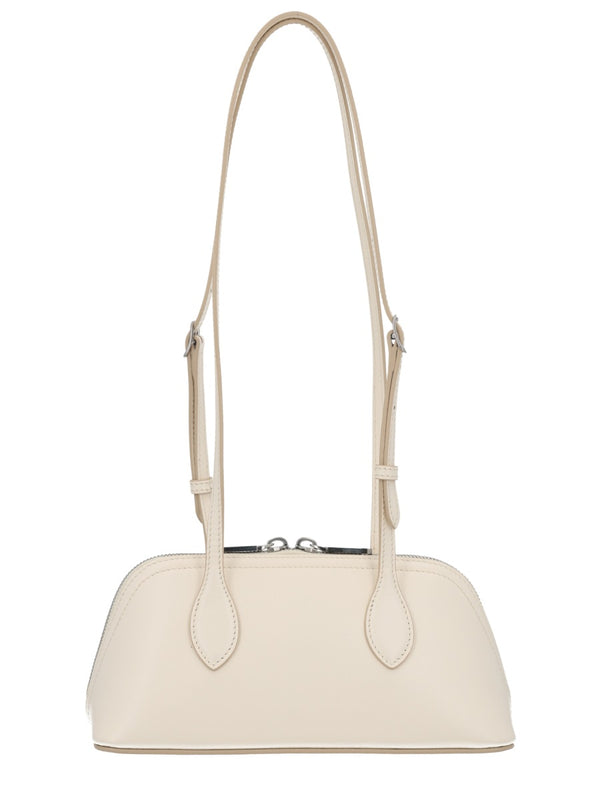 Praline S Bag White Calf Leather Handbags