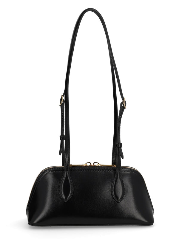 Praline S Bag Black Calf Leather Handbags