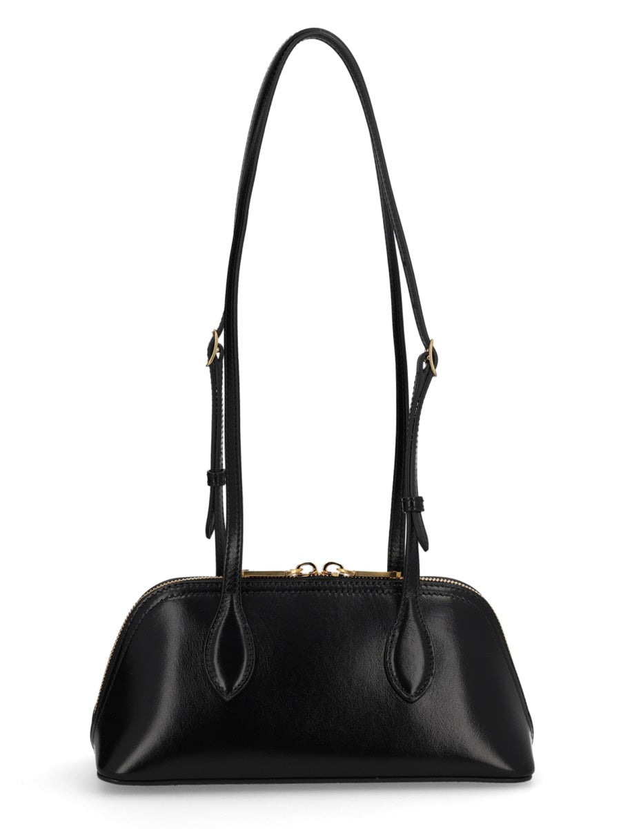 Praline S Bag Black Calf Leather Handbags
