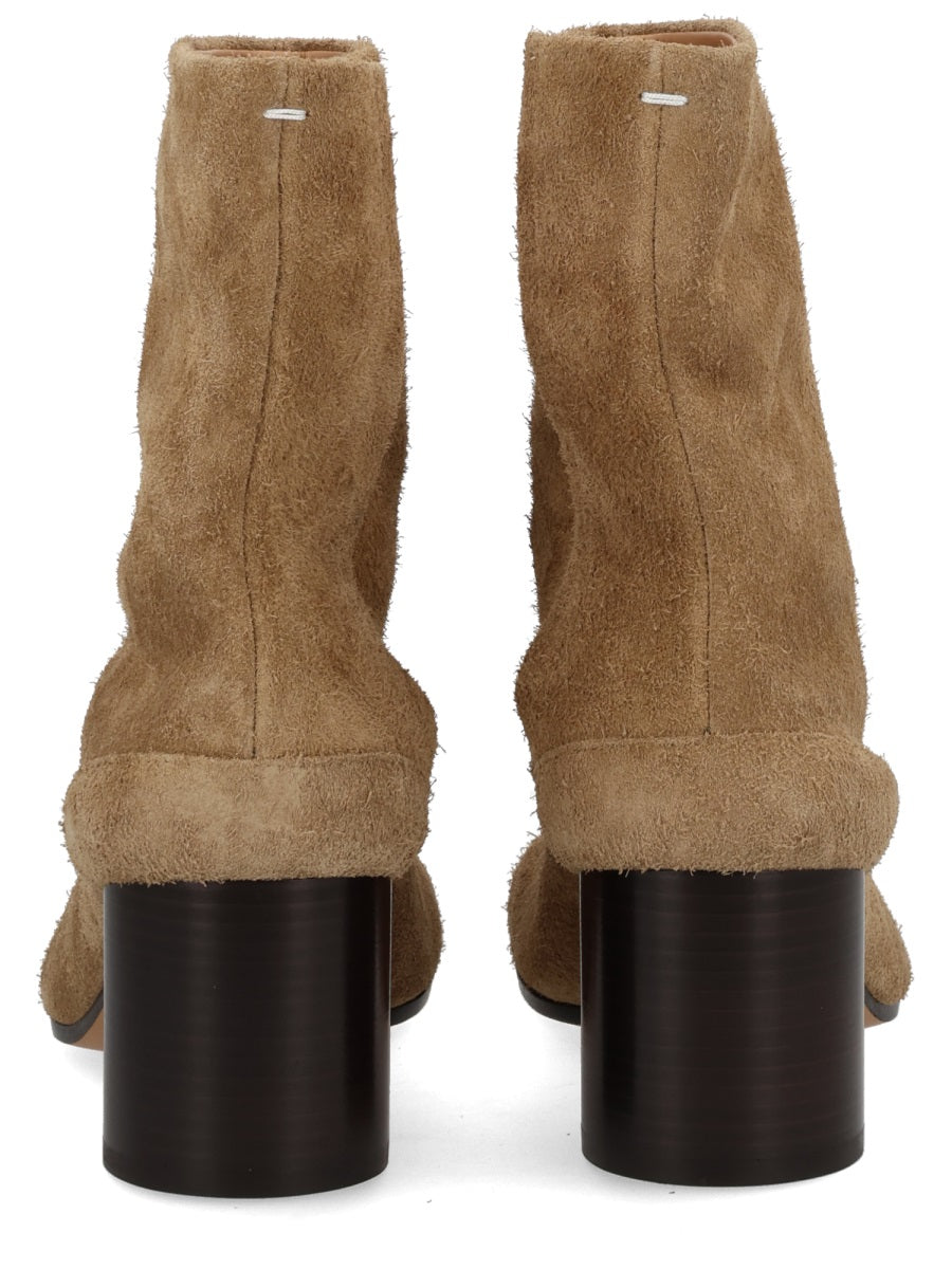 Brown Leather Tab Boots Body