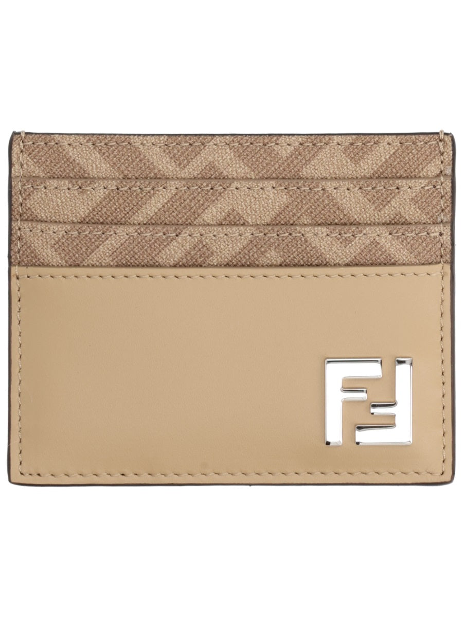 Card Holder Leather Beige Wallets & Purses