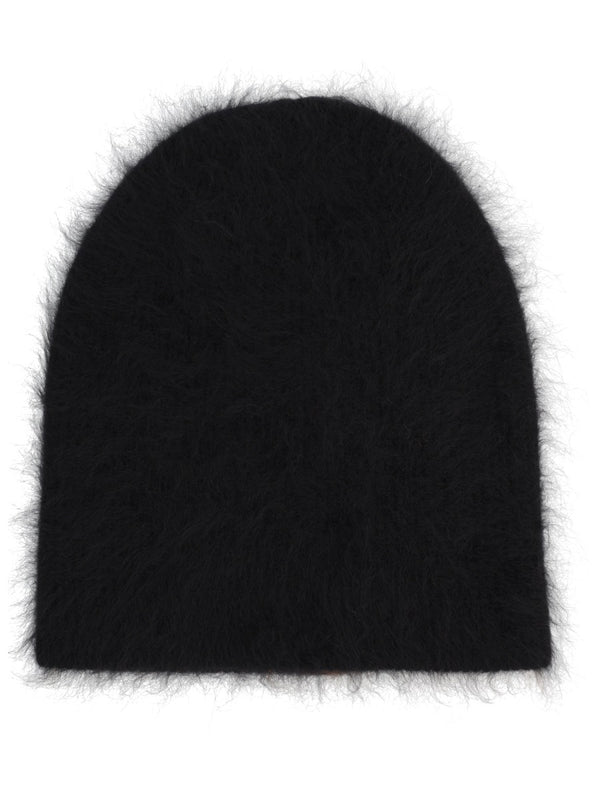 Reversible Cashmere Cap Black Hat
