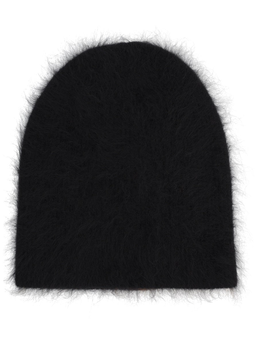 Reversible Cashmere Cap Black Hat