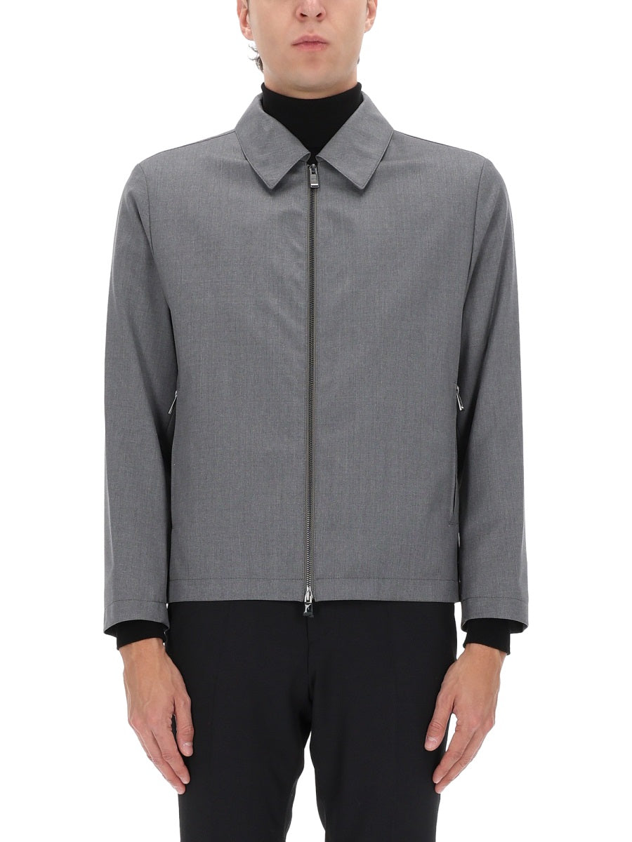 H-Hanry-Wing Jacket Grey Virgin Wool