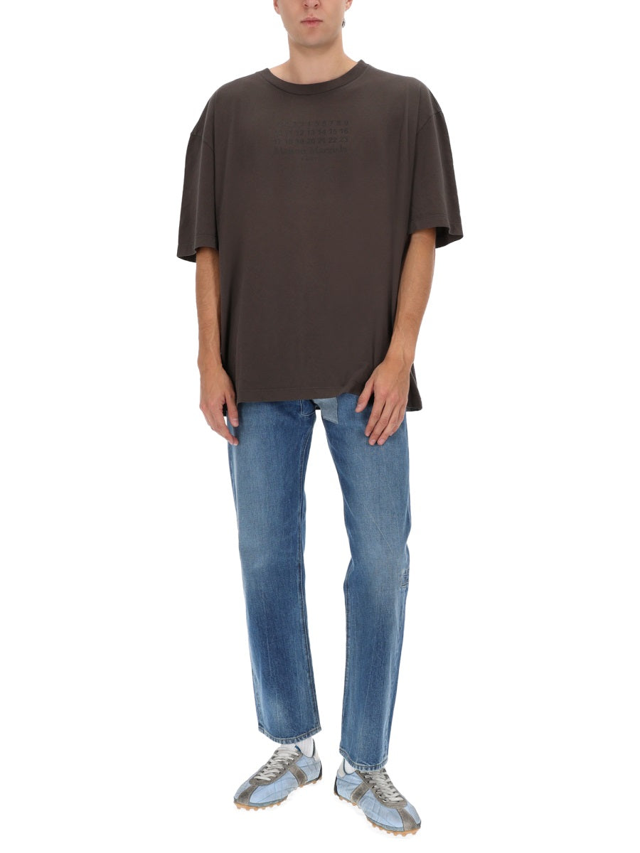 Jeans With Shelter Detail Blue Cotton