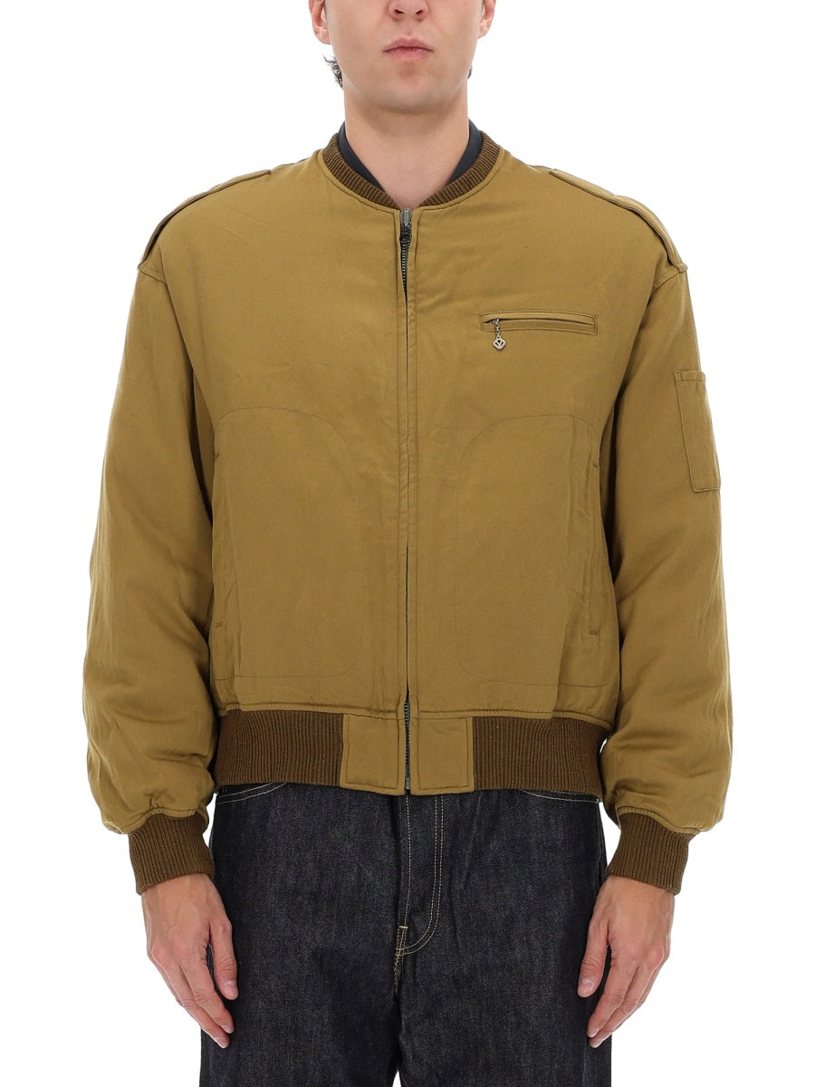 Gunner Down Jacket Brown Wool