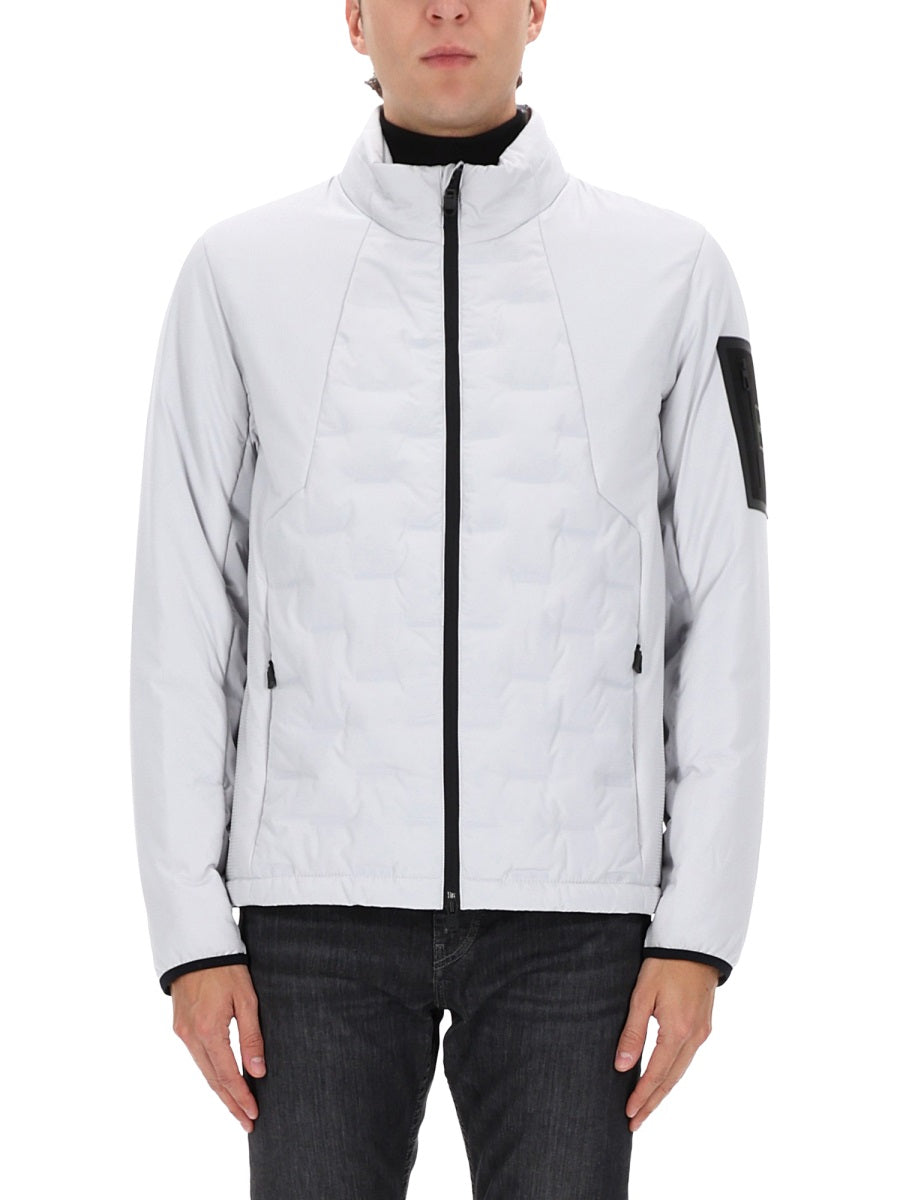 Down Hybrid Jacket Grey Polyester