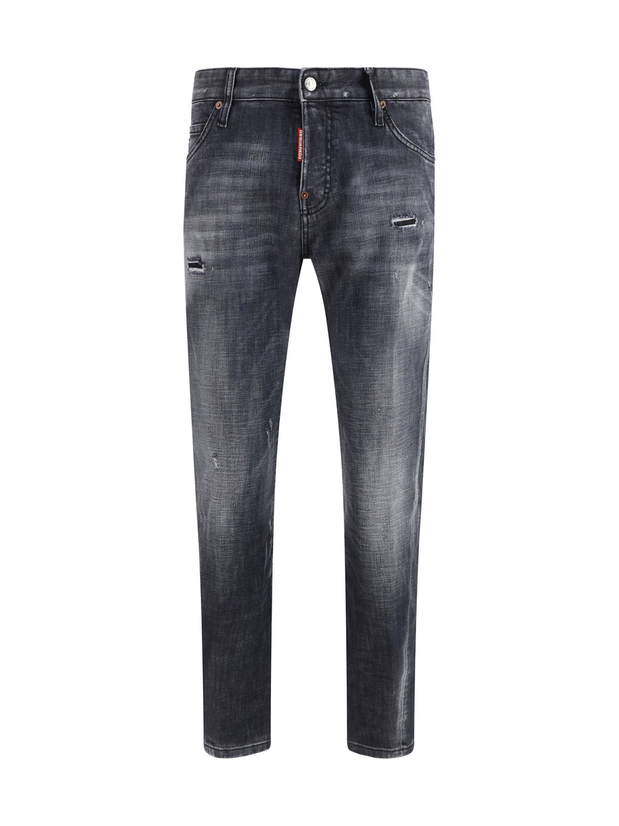 Jeans Slim Twist Black Cotton