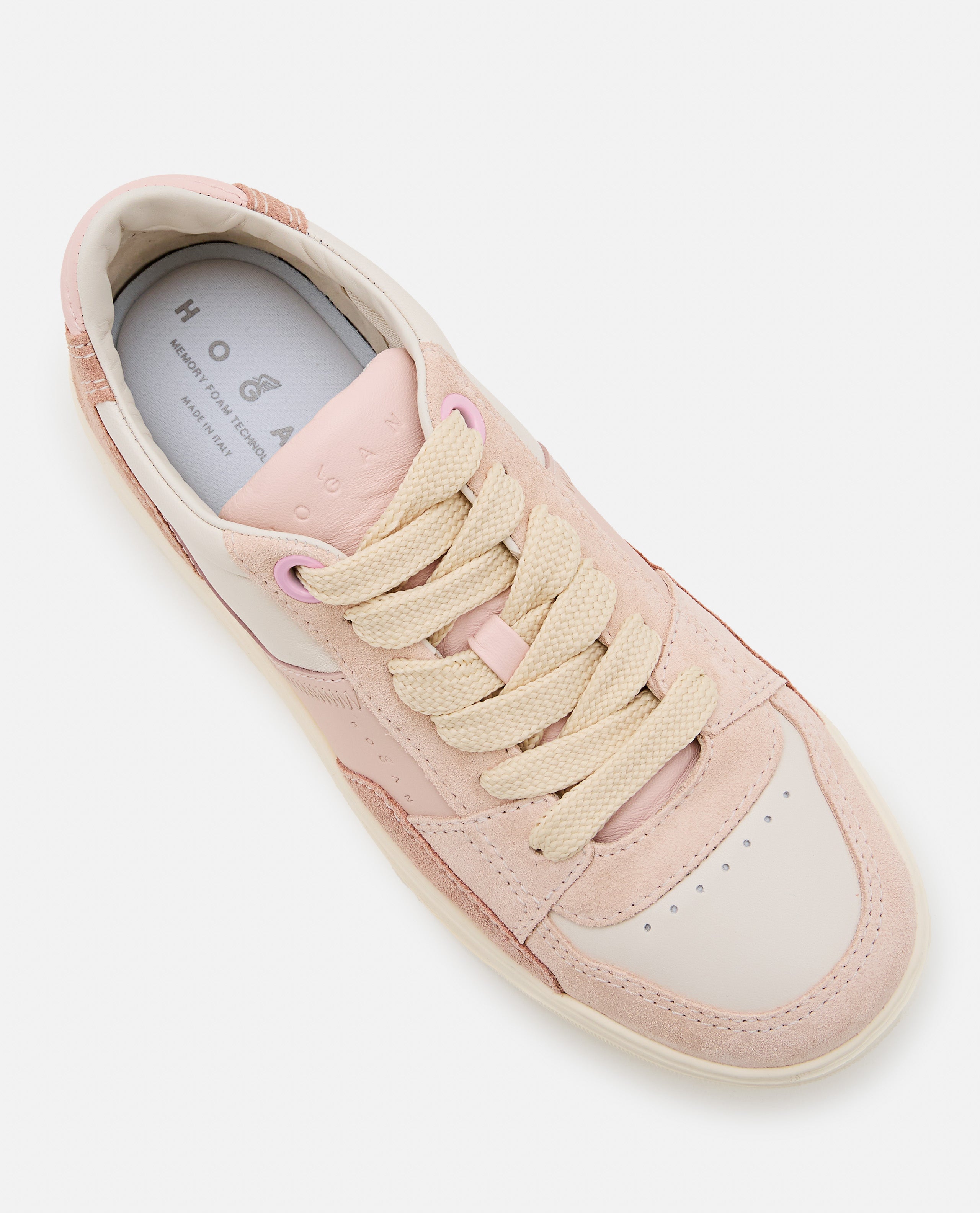 Hogan Sneakers Pink Calfskin Leather
