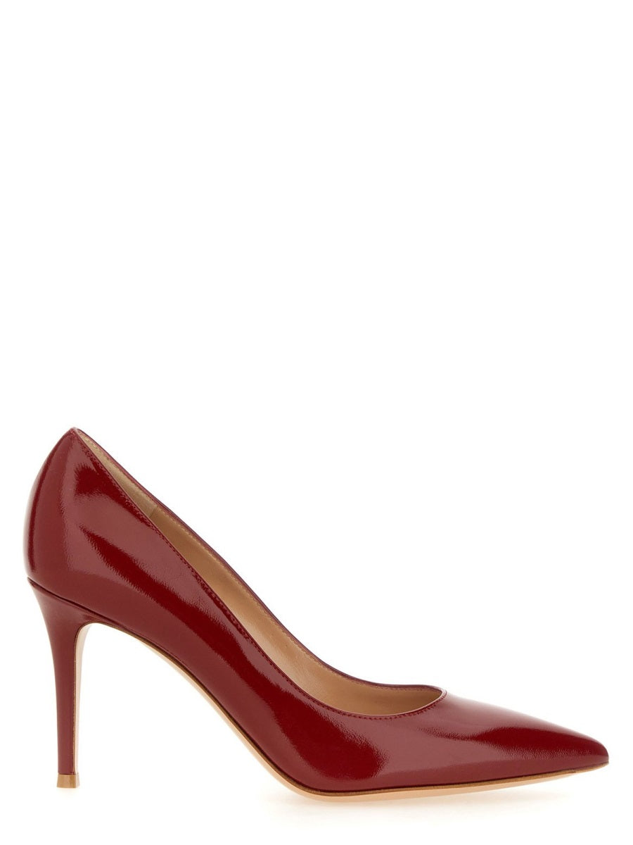 Gianvito 85 Red Décolleté Lamb Leather Shoe