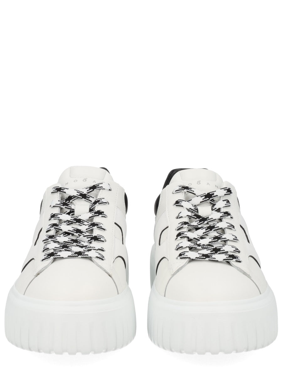 H-Stripes Sneaker White Calfskin Trainers