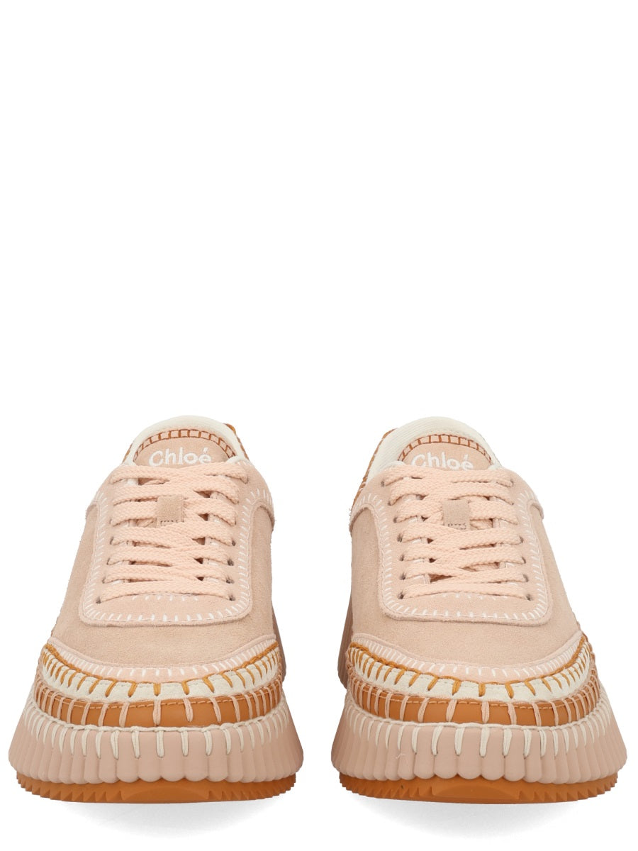 Sneaker Nama Pink Polyester Trainers