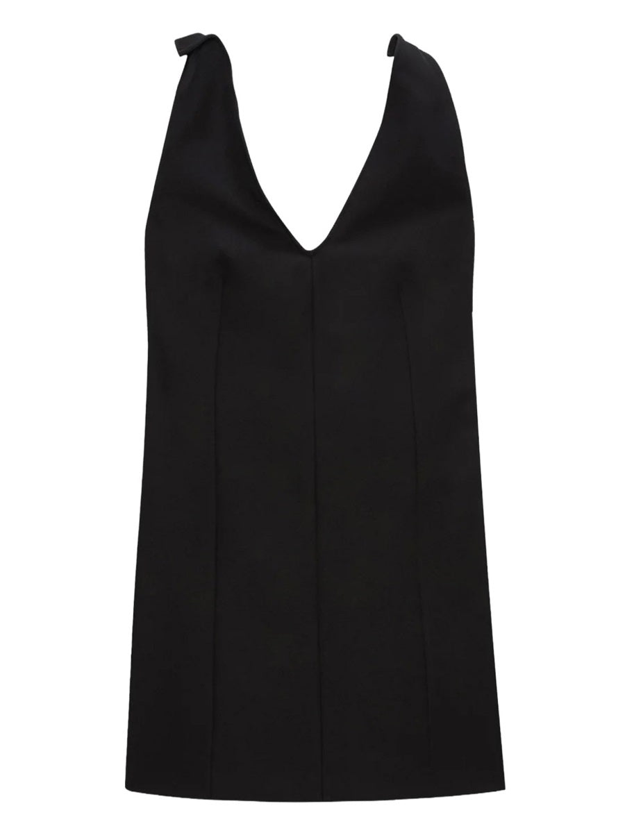 Mini Corset Dress Black Polyester