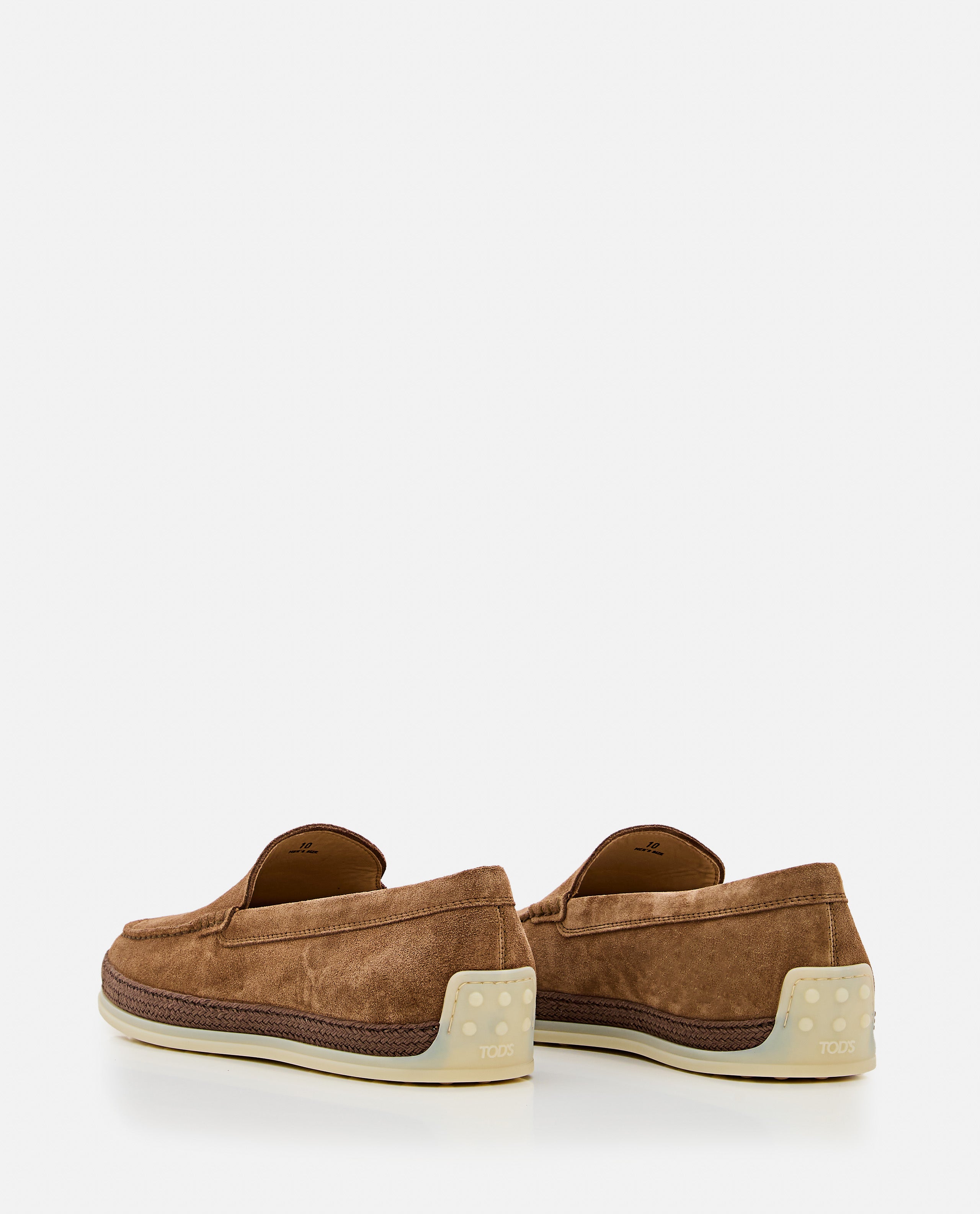Tods Flat Shoes Brown Calfskin Leather