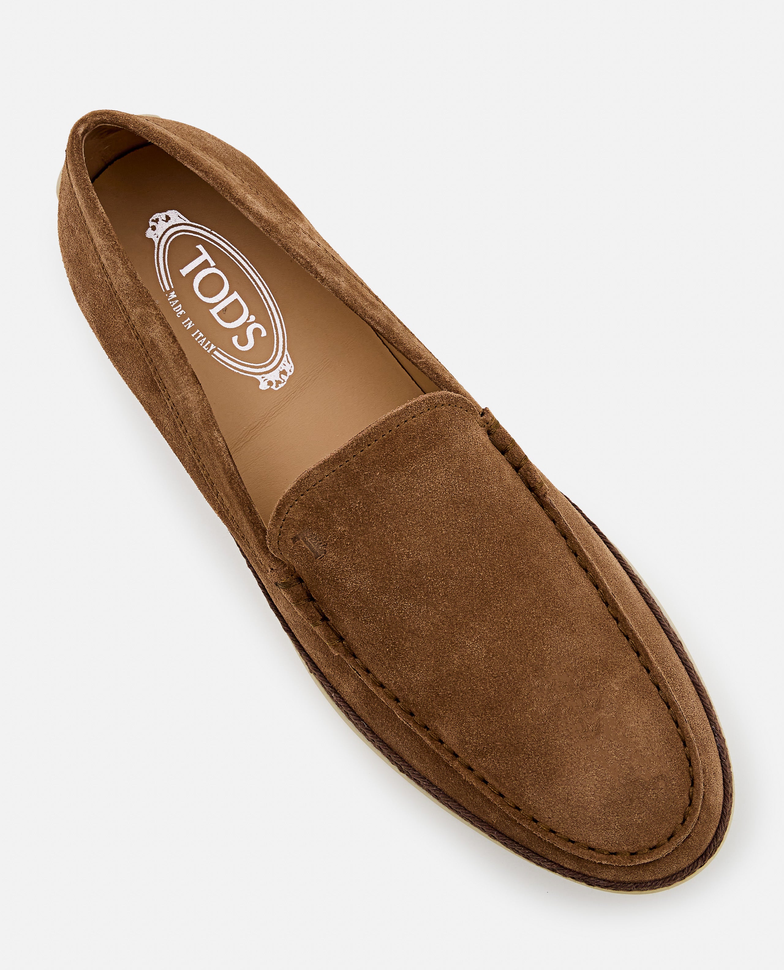 Tods Flat Shoes Brown Calfskin Leather
