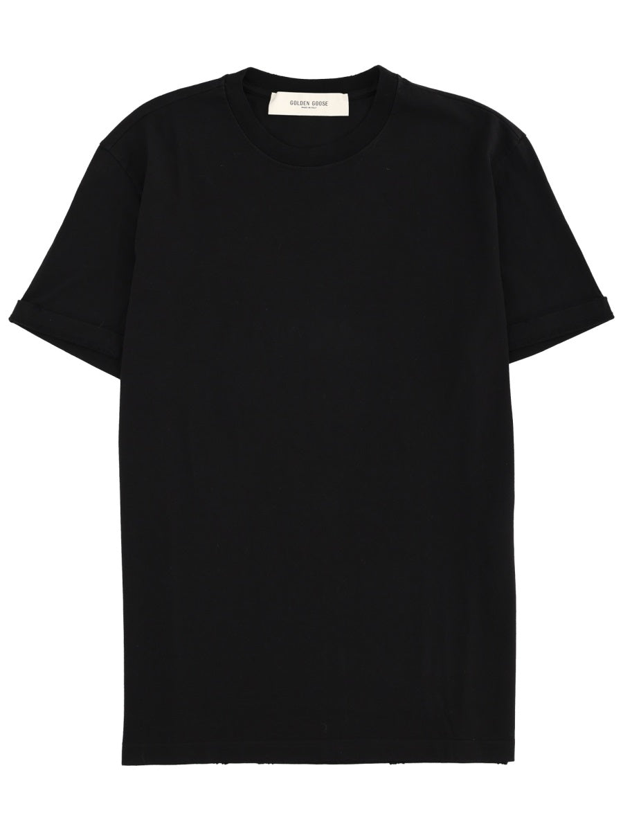 Logo Print T-Shirt Black Cotton T-shirts