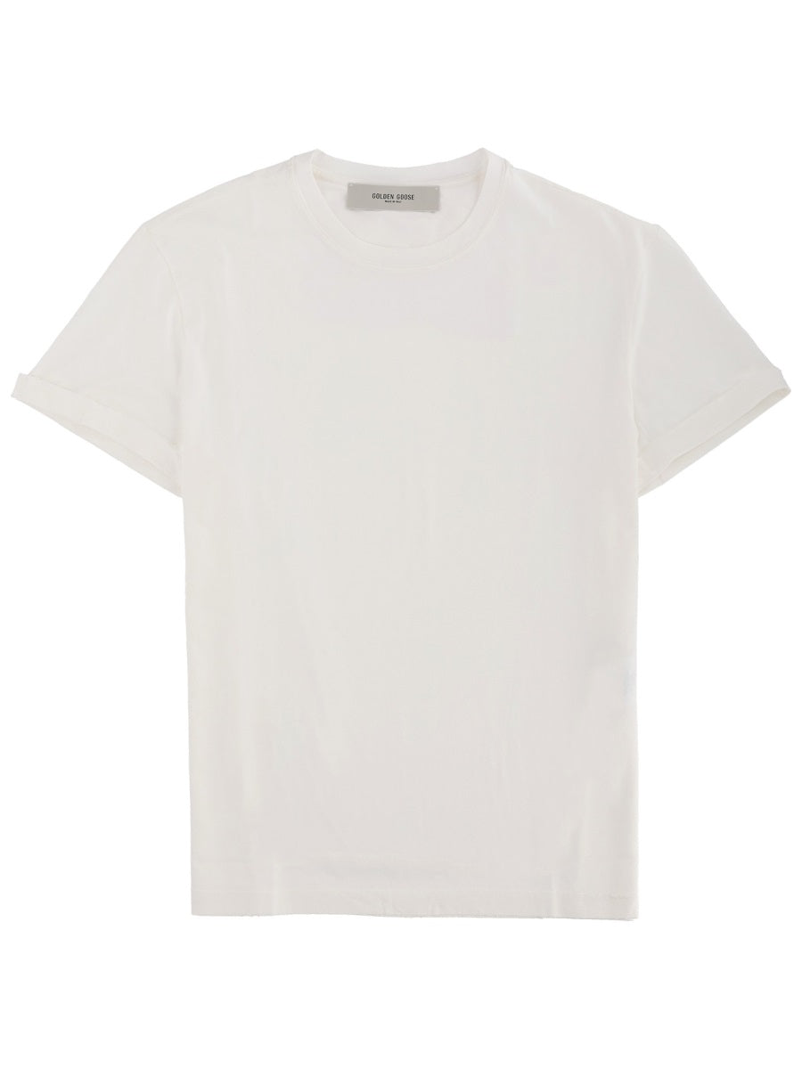 Logo Print T-Shirt White Cotton T-shirts