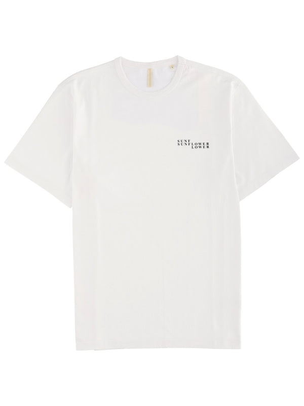 T-Shirt With Logo White Cotton T-shirts