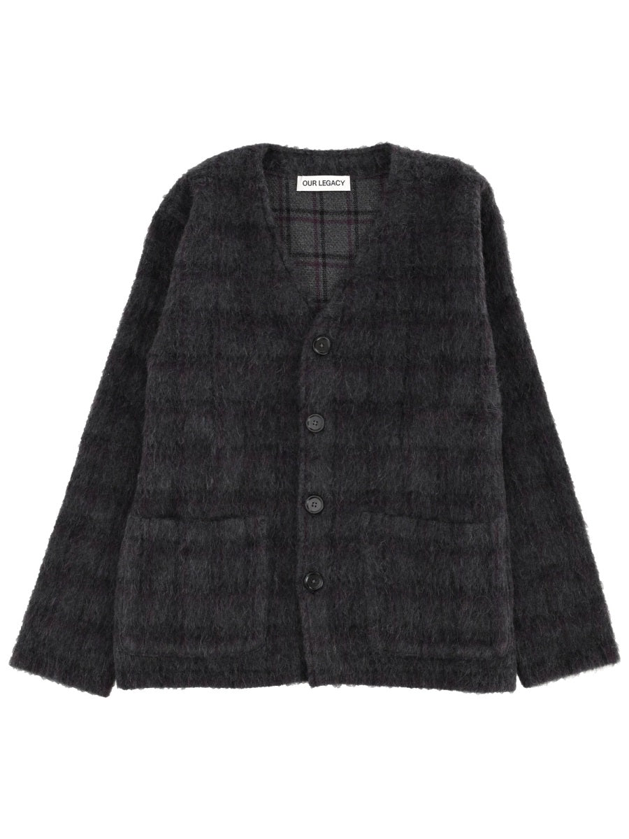 Wool Blend Cardigan Grey Jumpers