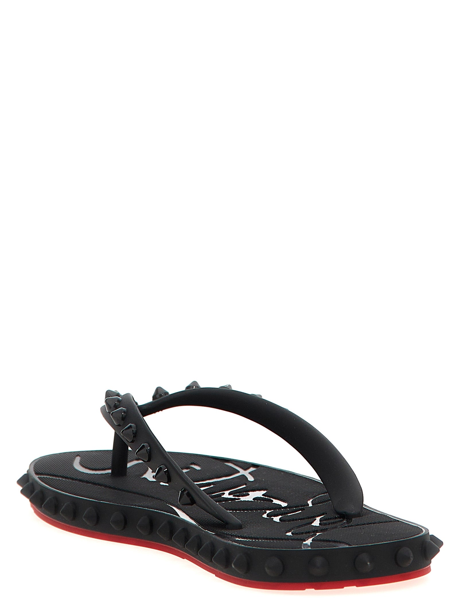 Super Loubi sandals Black Rubber