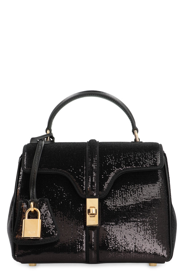 Bag 16 Mini Sequins And Leather Black Polyester Handbags