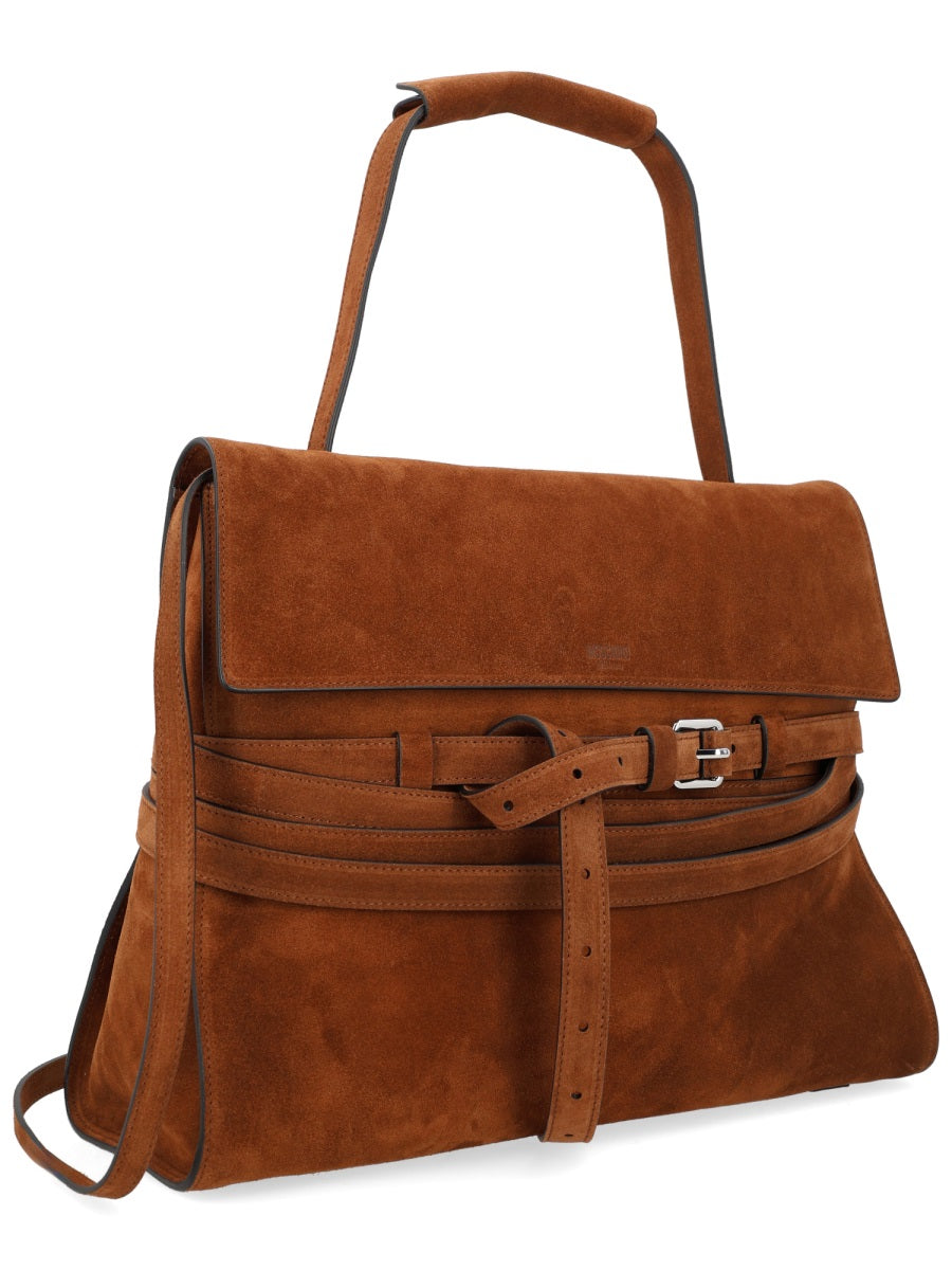 Tie Me Bag Brown Leather Shoulder