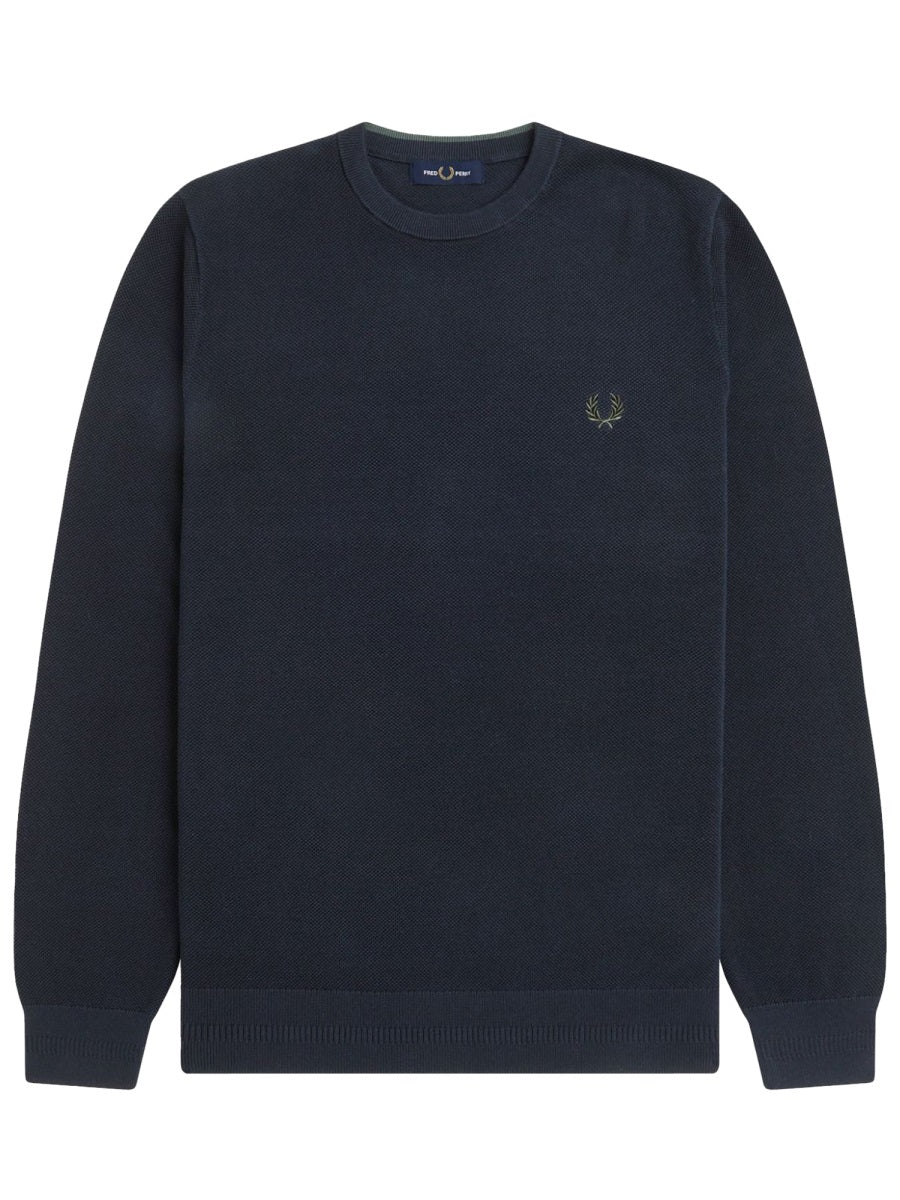 Cotton Logo Jersey Blue Sweatshirts