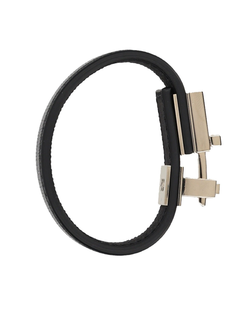 Leather Bracelet Black Calf Bracelets
