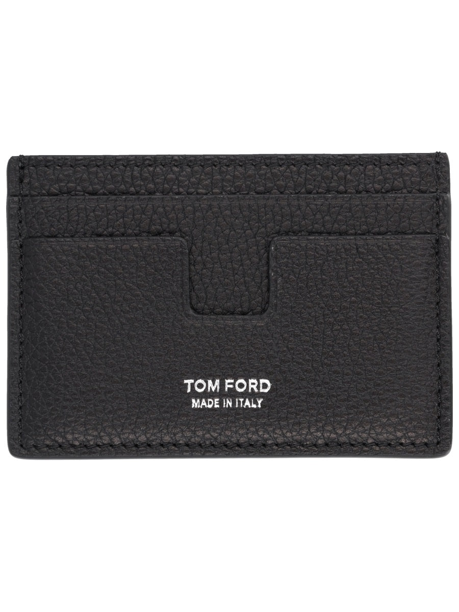 Card Holder With Logo Black Wallets & Purses